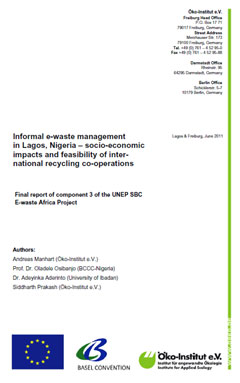 Informal e-waste management in Lagos, Nigeria – socio-economic impacts and feasibility of international recycling co-operations