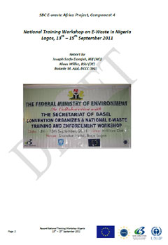 National training workshop on e-waste in Lagos, Nigeria, 13-15 September 2011
